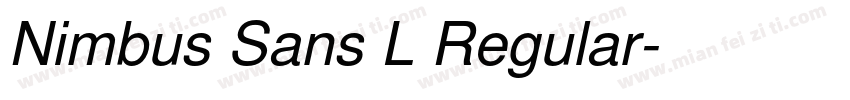 Nimbus Sans L Regular字体转换